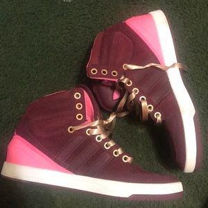 Pink and beige adidas